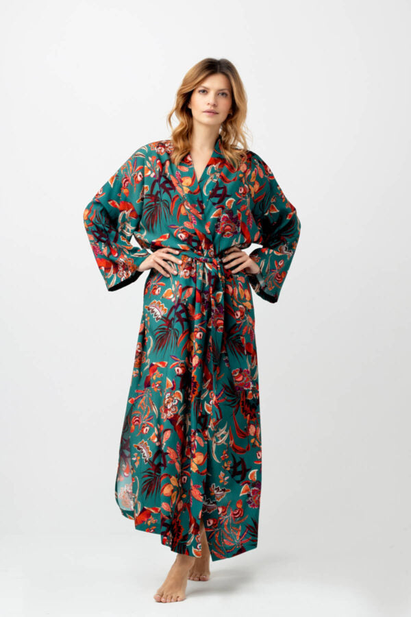 Oh!Zuza Tropical Print Long Robe